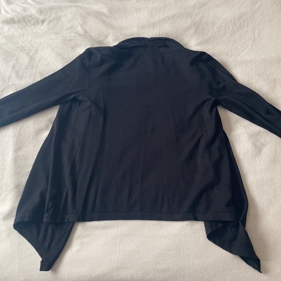Simons Open-Front Cardigan (Black) - Picture 8 of 14